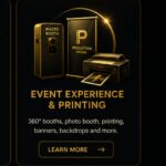خدمات وتجهيزات الفعاليات والطباعة | 360 Video Booth | Photo Booth | Instant Printing | P Production House Egypt